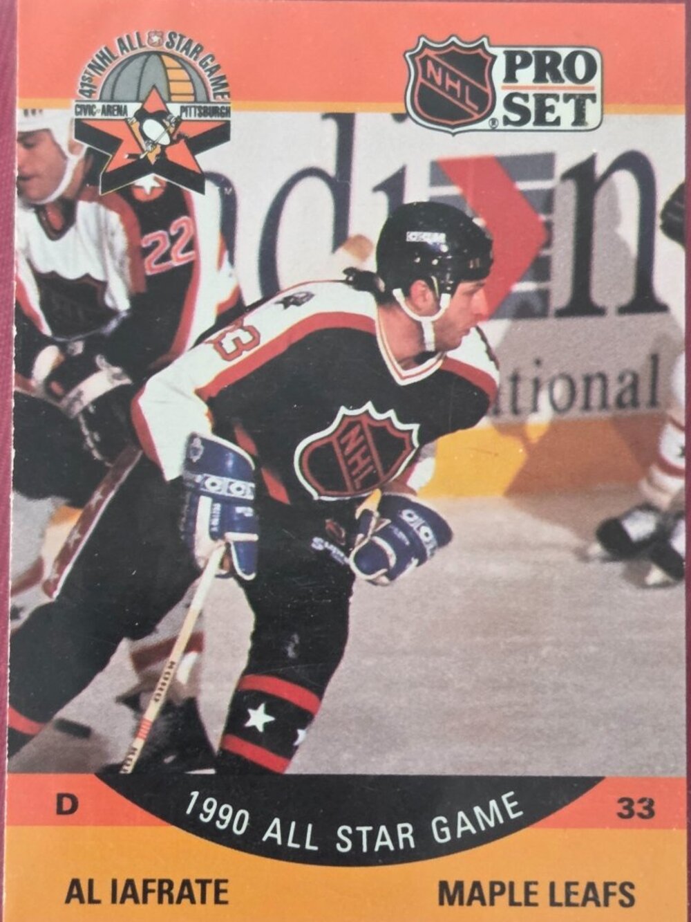 1990 NHL PRO SET, AL IAFRATE, 1990 ALL STAR GAME HOCKEY CARD, STILL SEALED!!!